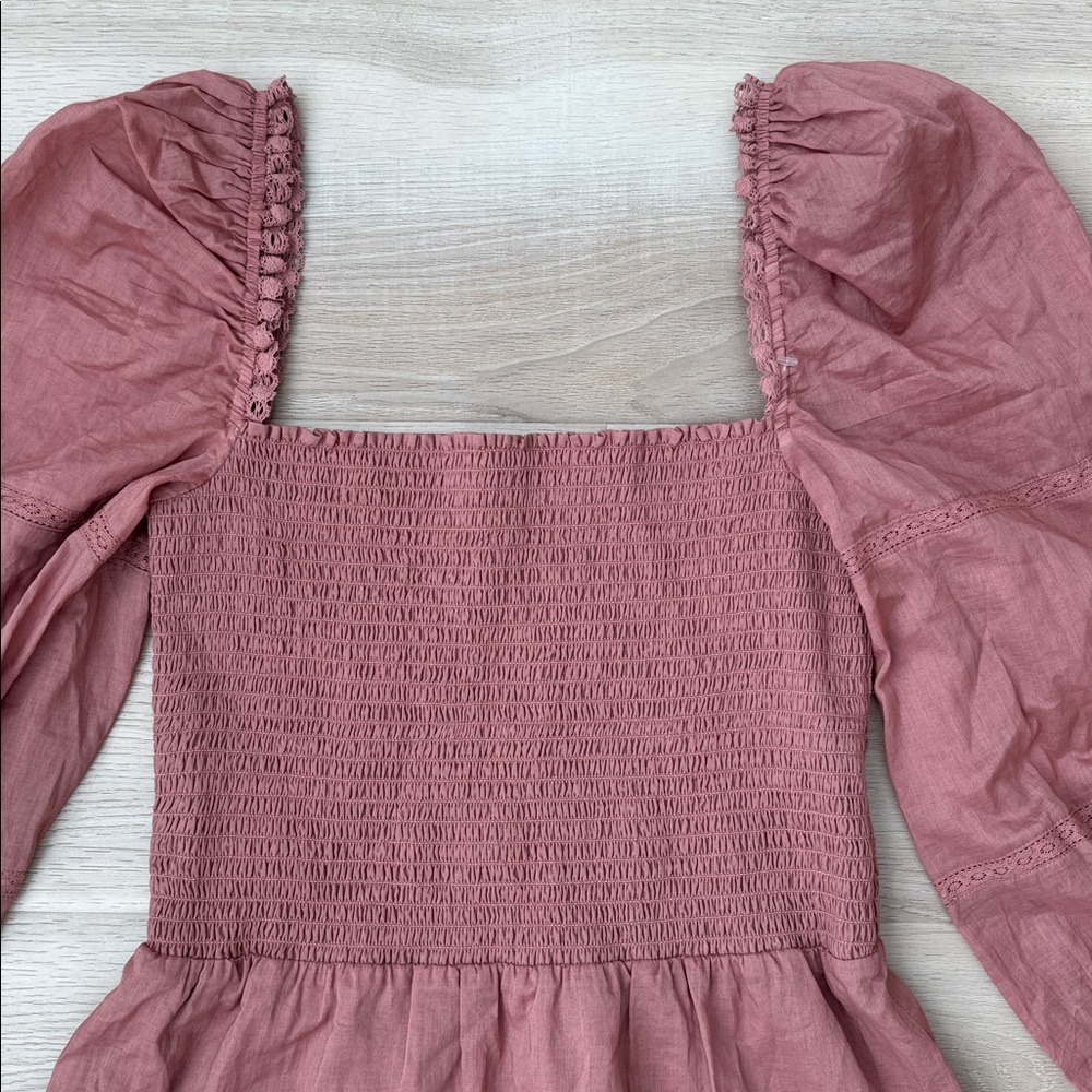 Reformation - Dunes Long Sleeve Mini Dress - Picture 3 of 13